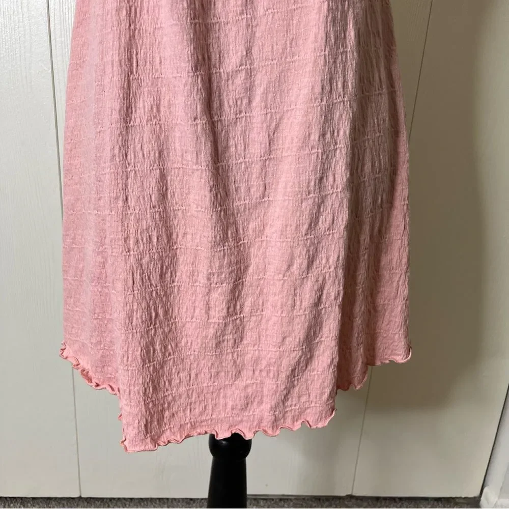 Free‎ People FP Beach Erika mini dress pink sleeveless Racerback size small